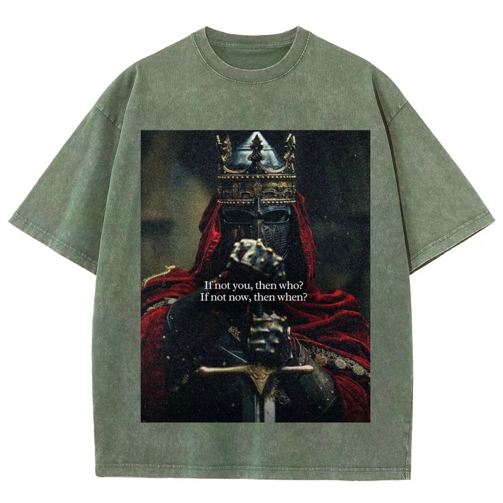 Baldwin IV Vintage Unisex Fit Washed T-Shirt 2509009150-Limited Sale