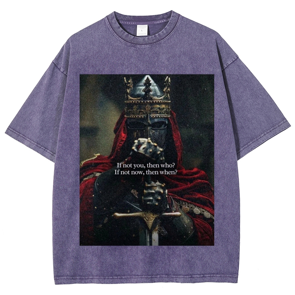 Baldwin IV Vintage Unisex Fit Washed T-Shirt 2509009150-Limited Sale