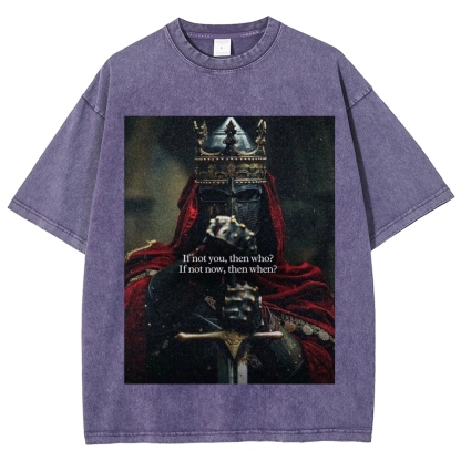Baldwin IV Vintage Unisex Fit Washed T-Shirt 2509009150-Limited Sale