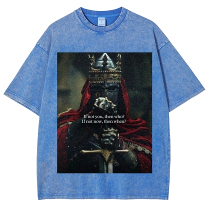Baldwin IV Vintage Unisex Fit Washed T-Shirt 2509009150-Limited Sale