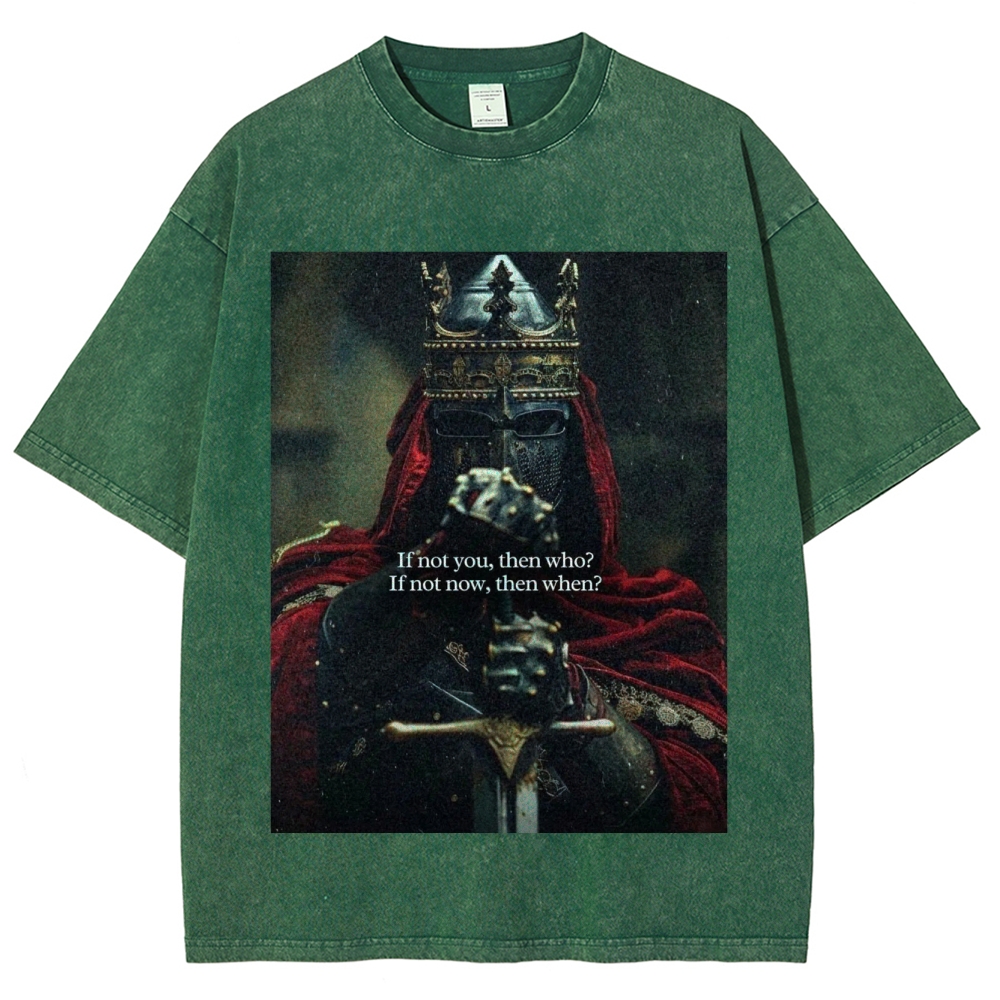 Baldwin IV Vintage Unisex Fit Washed T-Shirt 2509009150-Limited Sale