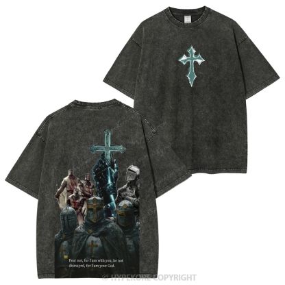 Templar Knights Washed T-shirt-Limited Sale