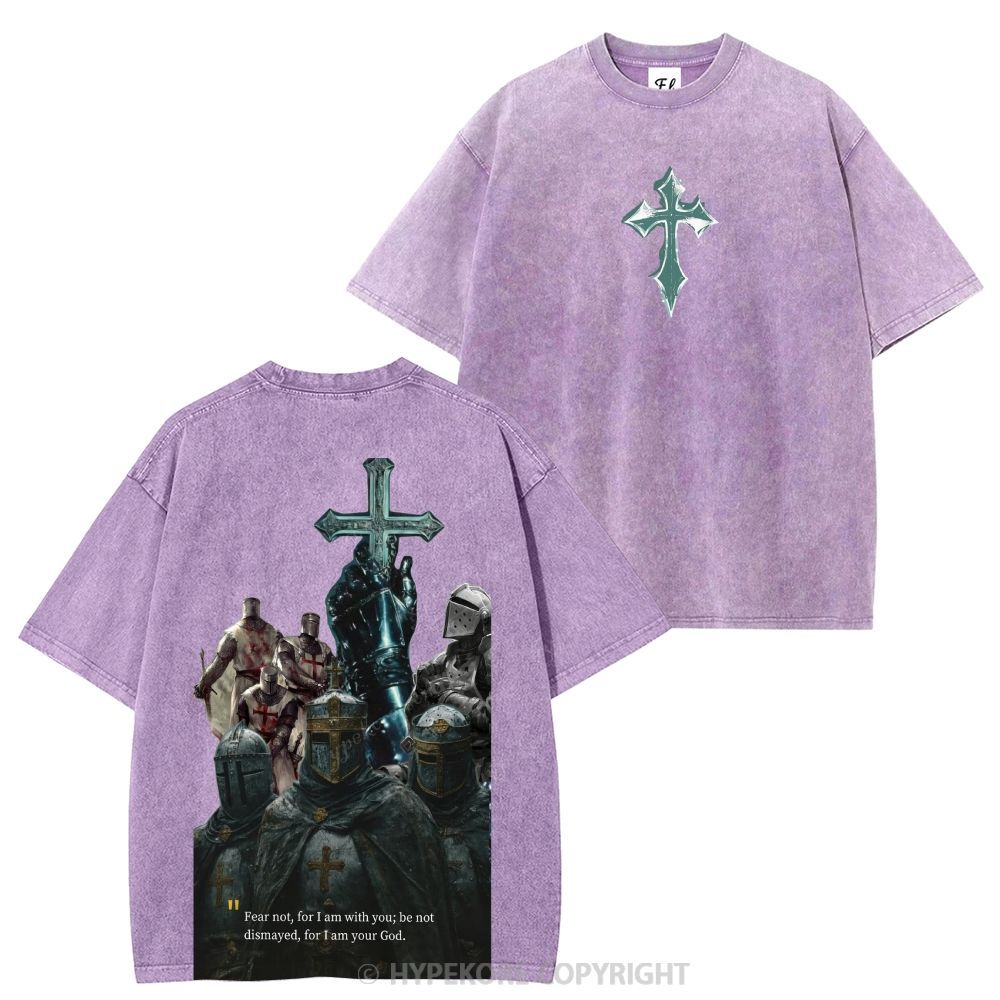 Templar Knights Washed T-shirt-Limited Sale