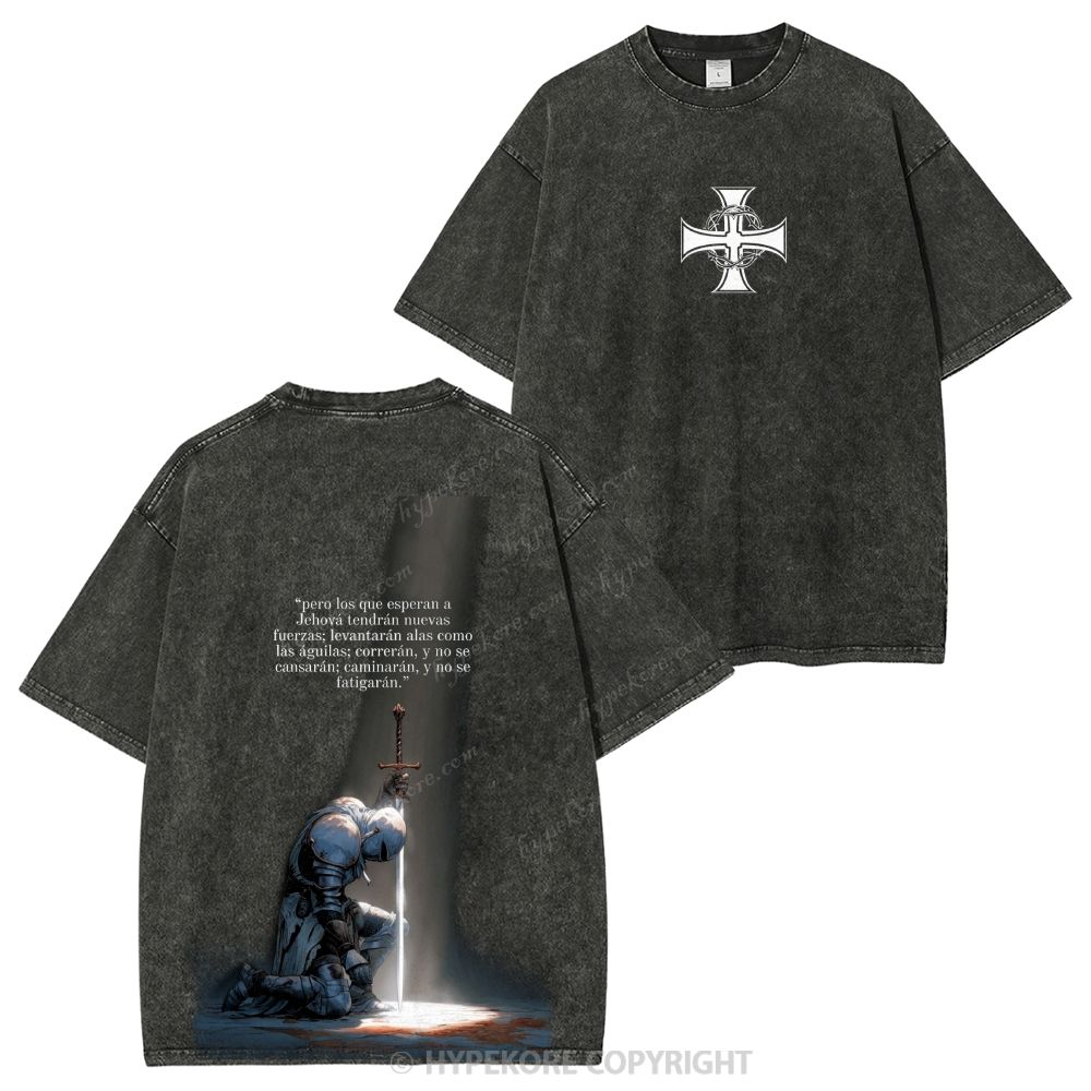 Templar Knights Washed T-shirt-Limited Sale