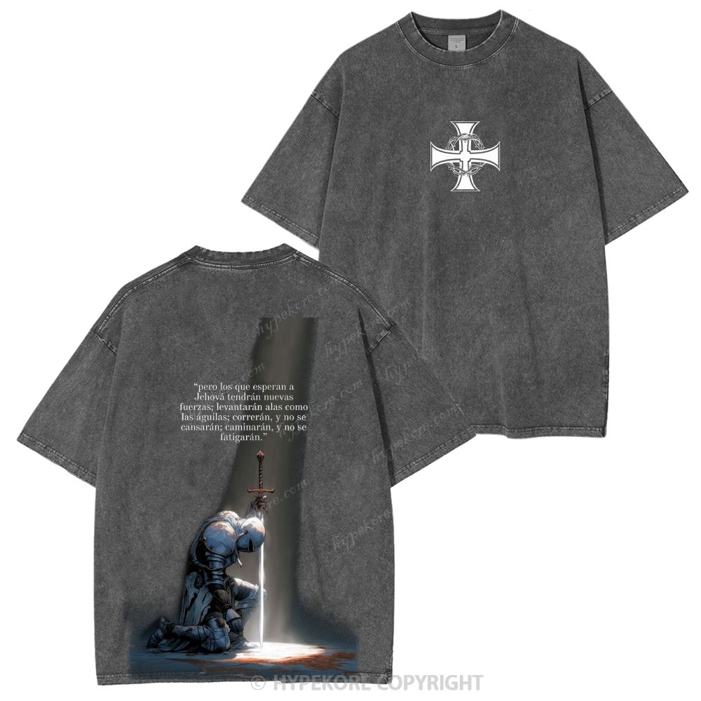Templar Knights Washed T-shirt-Limited Sale