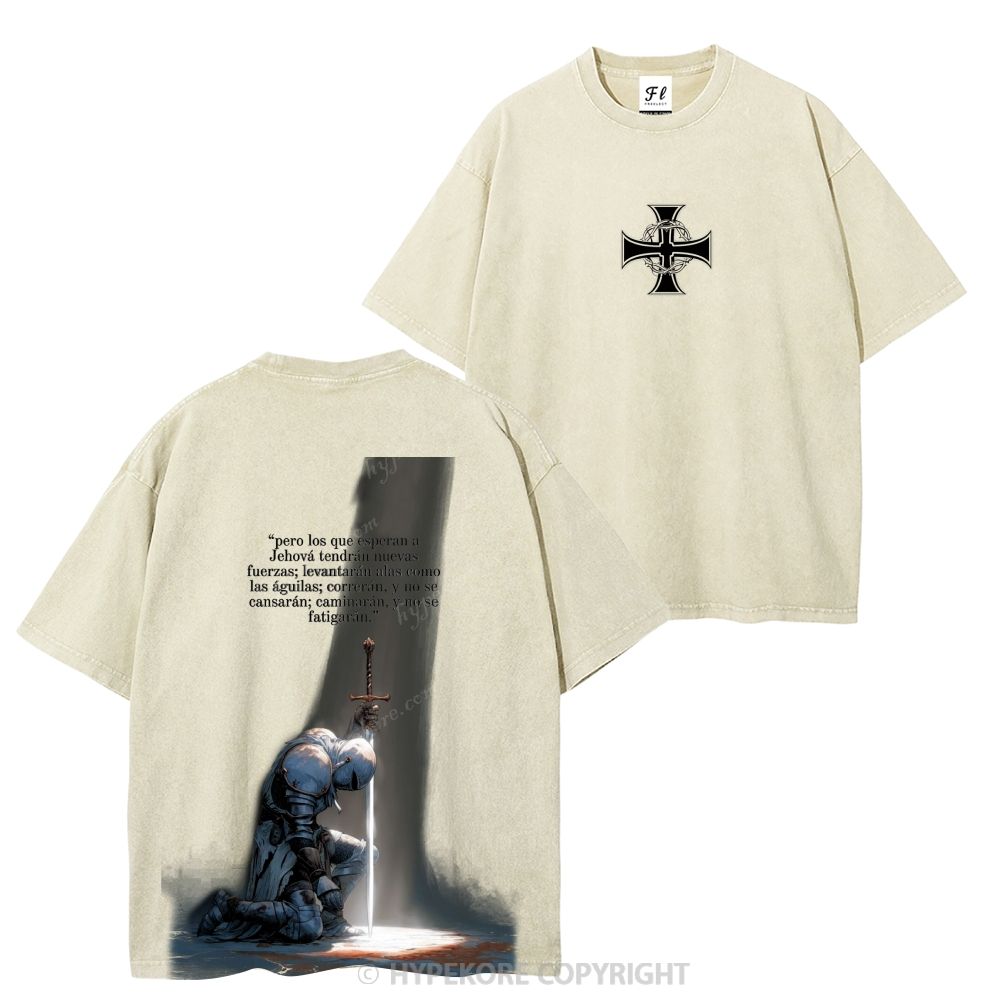 Templar Knights Washed T-shirt-Limited Sale
