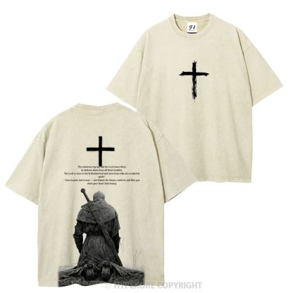 Templar Knights Washed T-shirt-Limited Sale