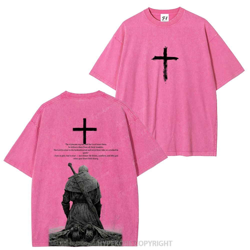 Templar Knights Washed T-shirt-Limited Sale