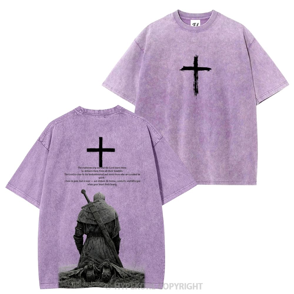 Templar Knights Washed T-shirt-Limited Sale