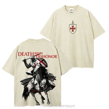 Templar Knights Washed T-shirt-Limited Sale