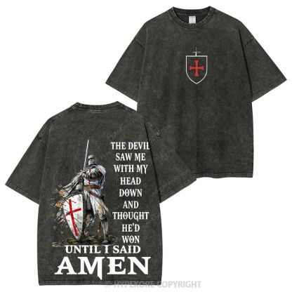 Templar Knights Washed T-shirt-Limited Sale