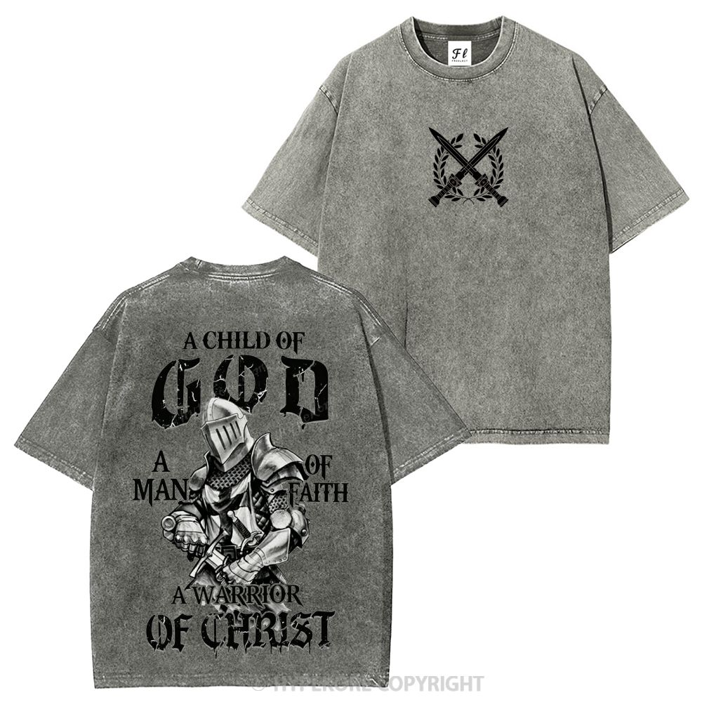 Templar Knights Washed T-shirt-Limited Sale