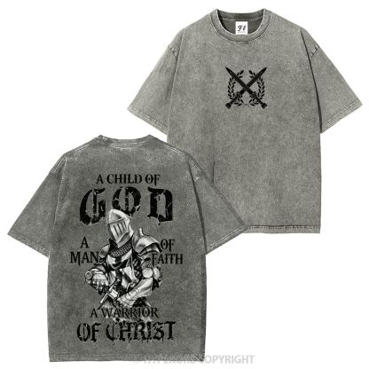 Templar Knights Washed T-shirt-Limited Sale
