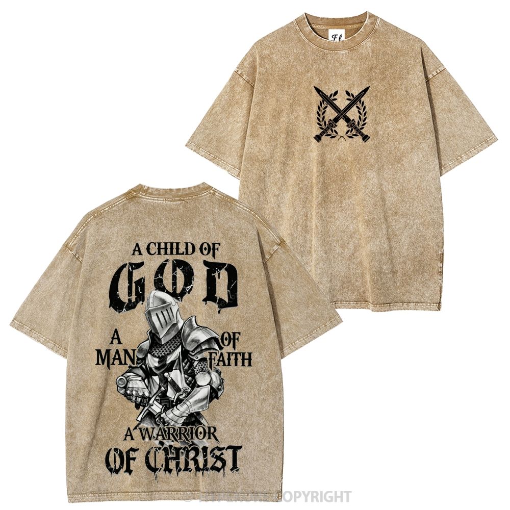 Templar Knights Washed T-shirt-Limited Sale