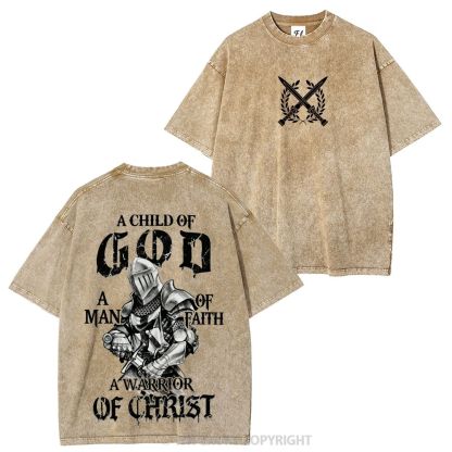 Templar Knights Washed T-shirt-Limited Sale