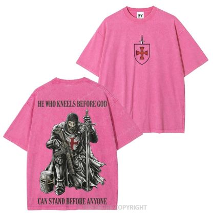 Templar Knights Washed T-shirt-Limited Sale