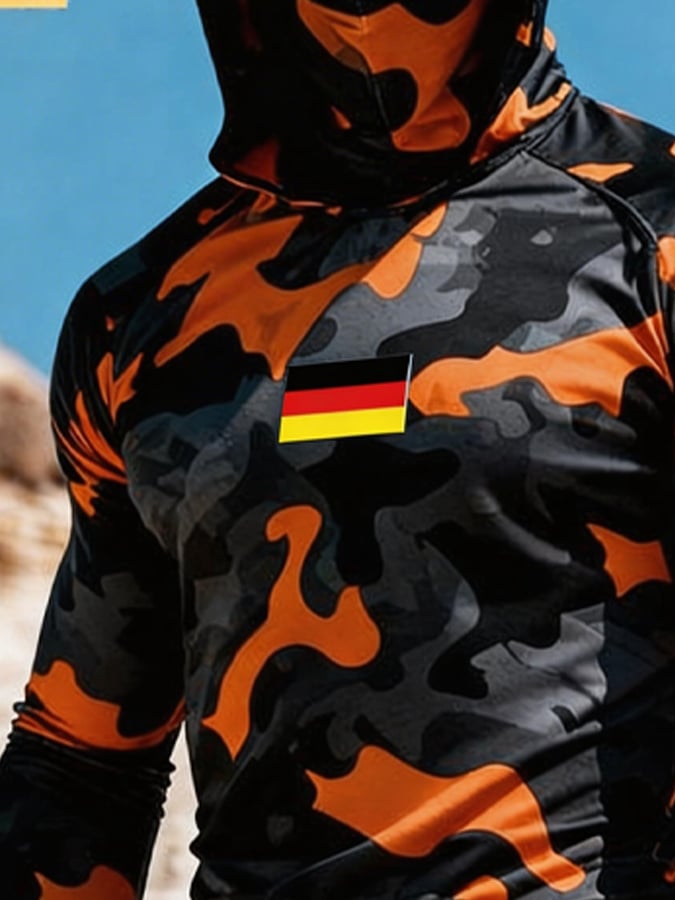 Men's Outdoor Sun Protection Breathable Cool Hooded Sun Protection Long-Sleeved Top-Limited Sale