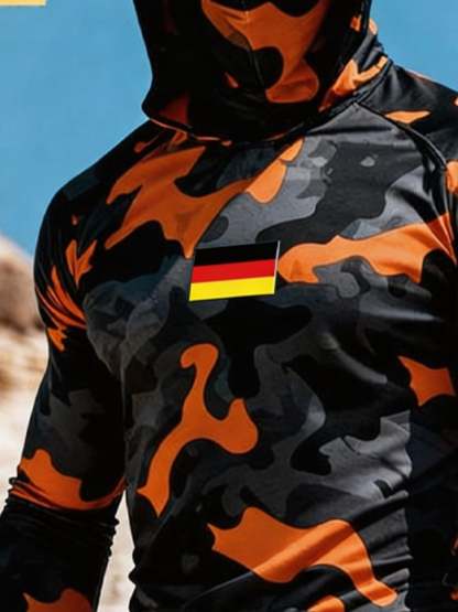 Men's Outdoor Sun Protection Breathable Cool Hooded Sun Protection Long-Sleeved Top-Limited Sale