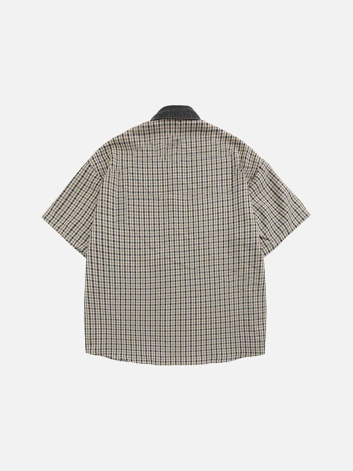 Aelfric Eden Plaid Embroidery Shirt-Limited Sale