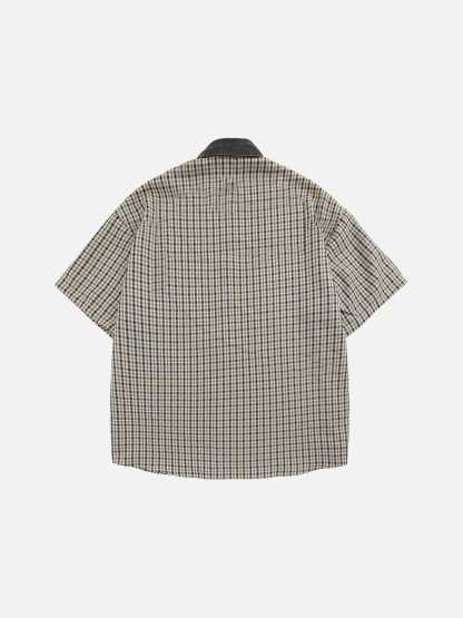 Aelfric Eden Plaid Embroidery Shirt-Limited Sale