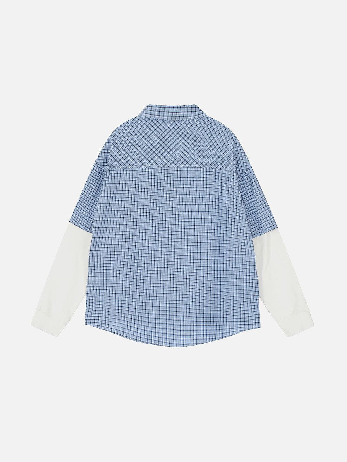 Aelfric Eden Plaid Layered Long Sleeve Shirt-Limited Sale