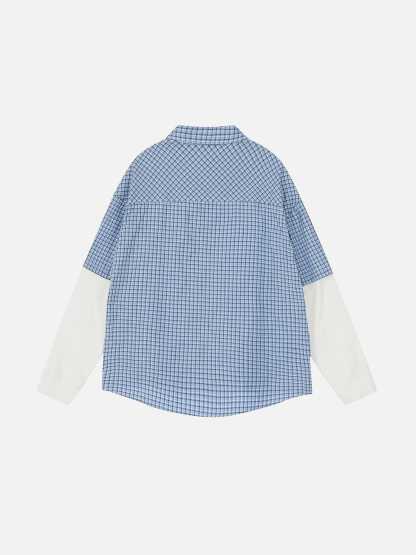 Aelfric Eden Plaid Layered Long Sleeve Shirt-Limited Sale