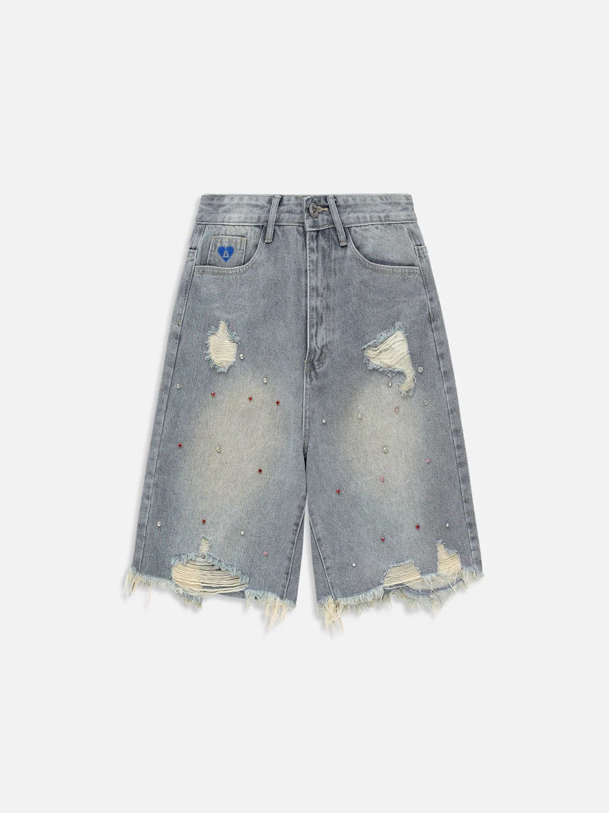 Aelfric Eden Rhinestone Application Jorts-Limited Sale