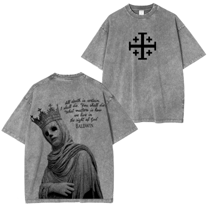 Baldwin Crusader Vintage Washed Unisex T-Shirt-Limited Sale