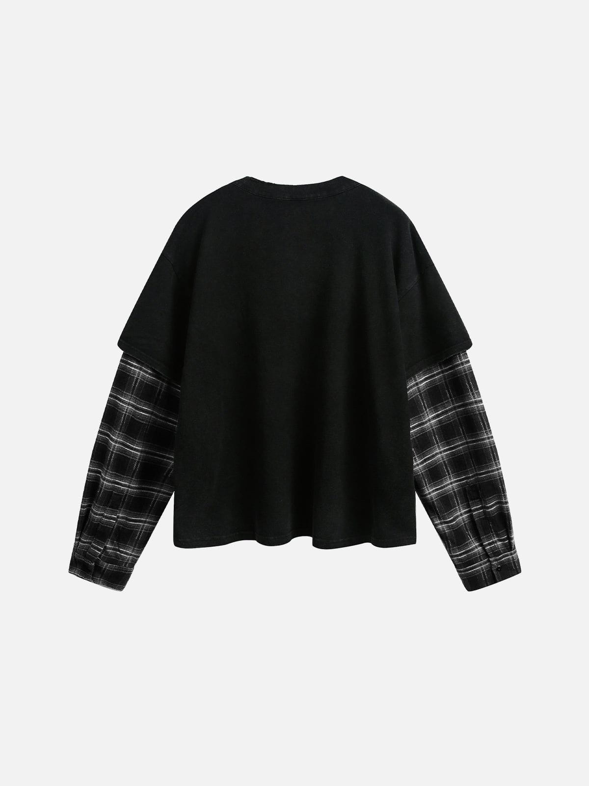 Aelfric Eden Plaid Layered Long Sleeve Tee-Limited Sale