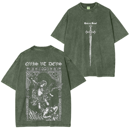 Archangel  Michael Vintage Washed T-shirt/Crewneck/Hoodie-Limited Sale