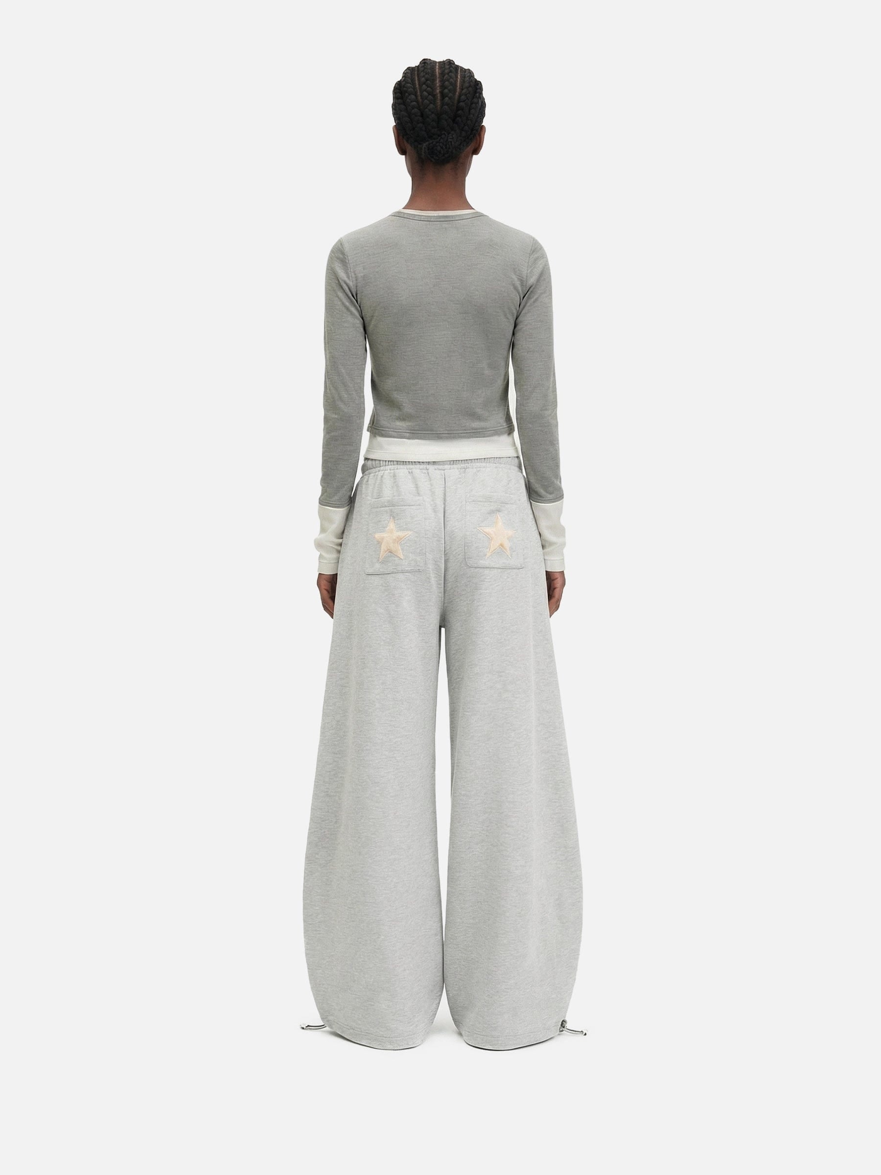 Aelfric Eden Star Applique Baggy Barrel Sweatpants-Limited Sale