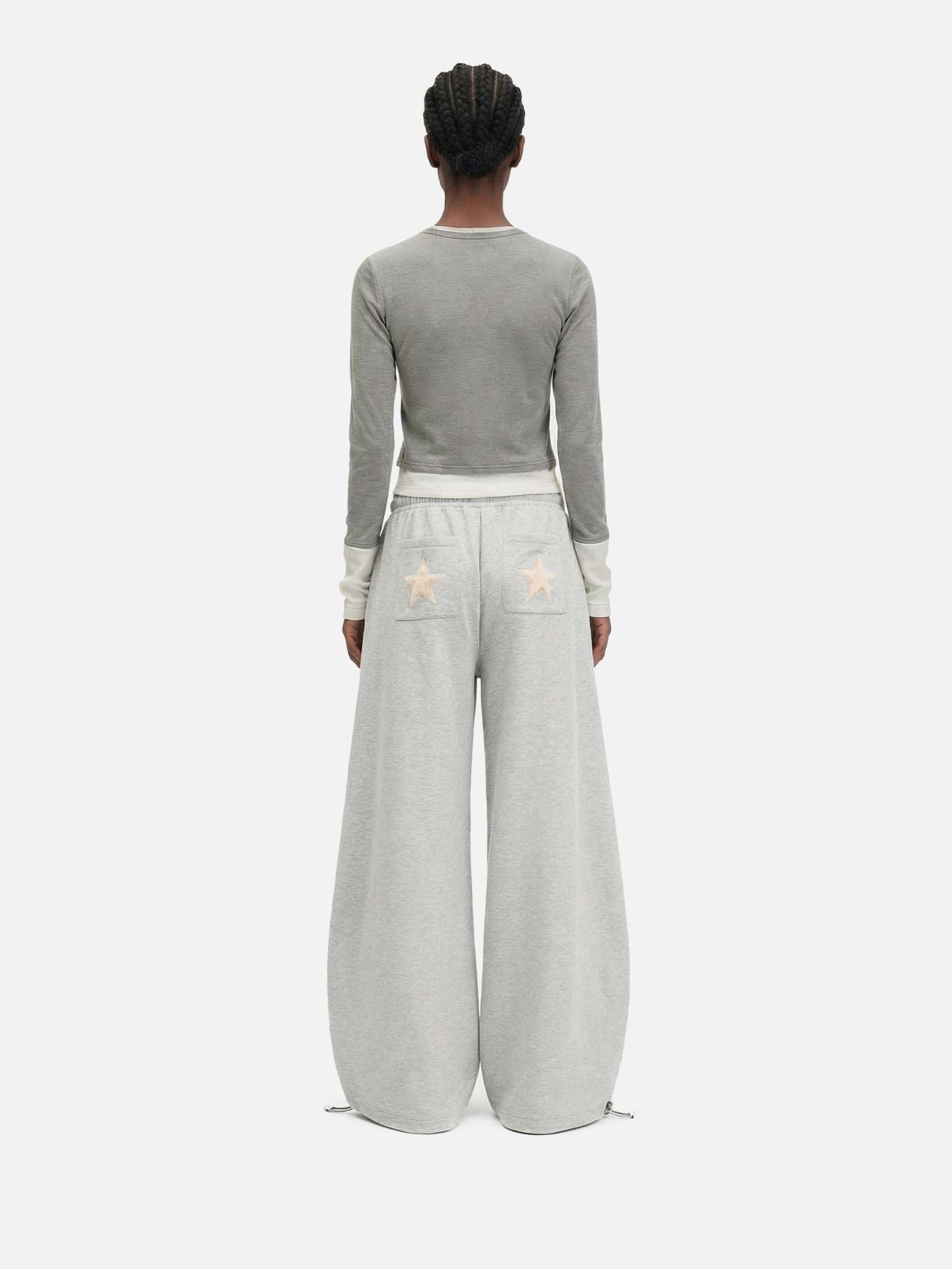 Aelfric Eden Star Applique Baggy Barrel Sweatpants-Limited Sale
