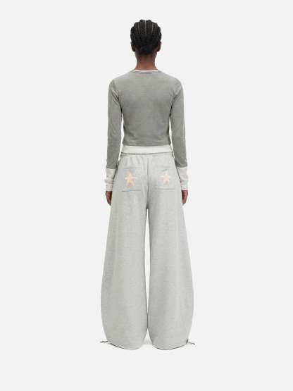 Aelfric Eden Star Applique Baggy Barrel Sweatpants-Limited Sale