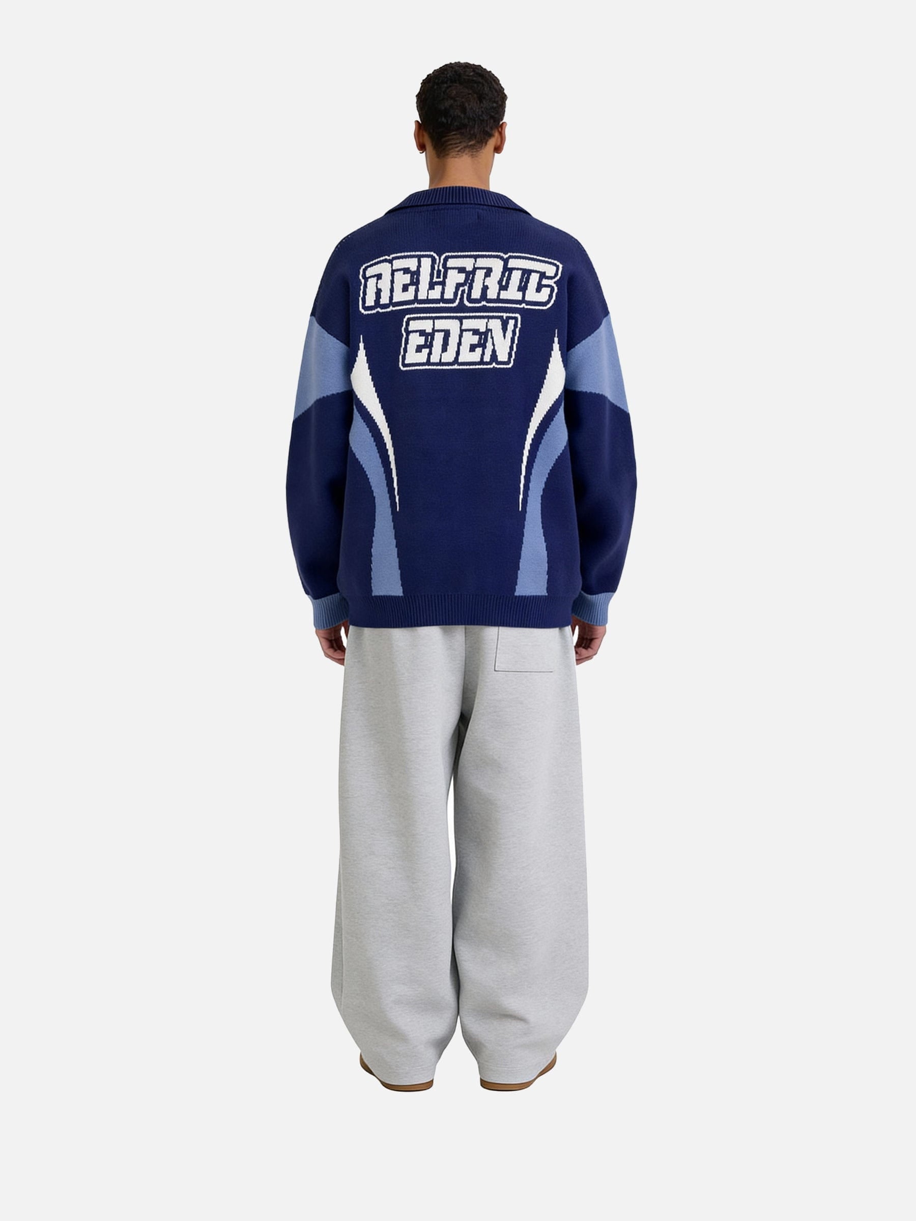 Aelfric Eden Racing Patchwork Zip Up Cardigan-Limited Sale