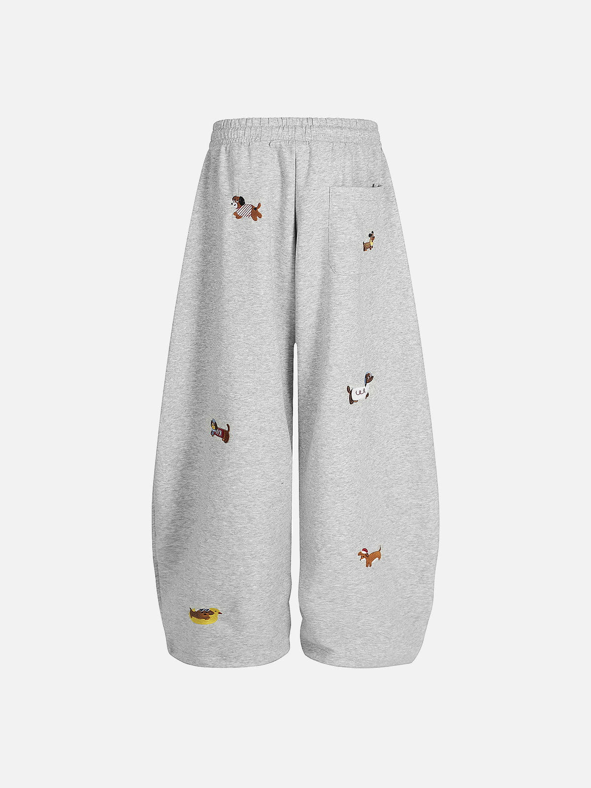 Aelfric Eden Embroidery Dog Baggy Barrel Sweatpants-Limited Sale