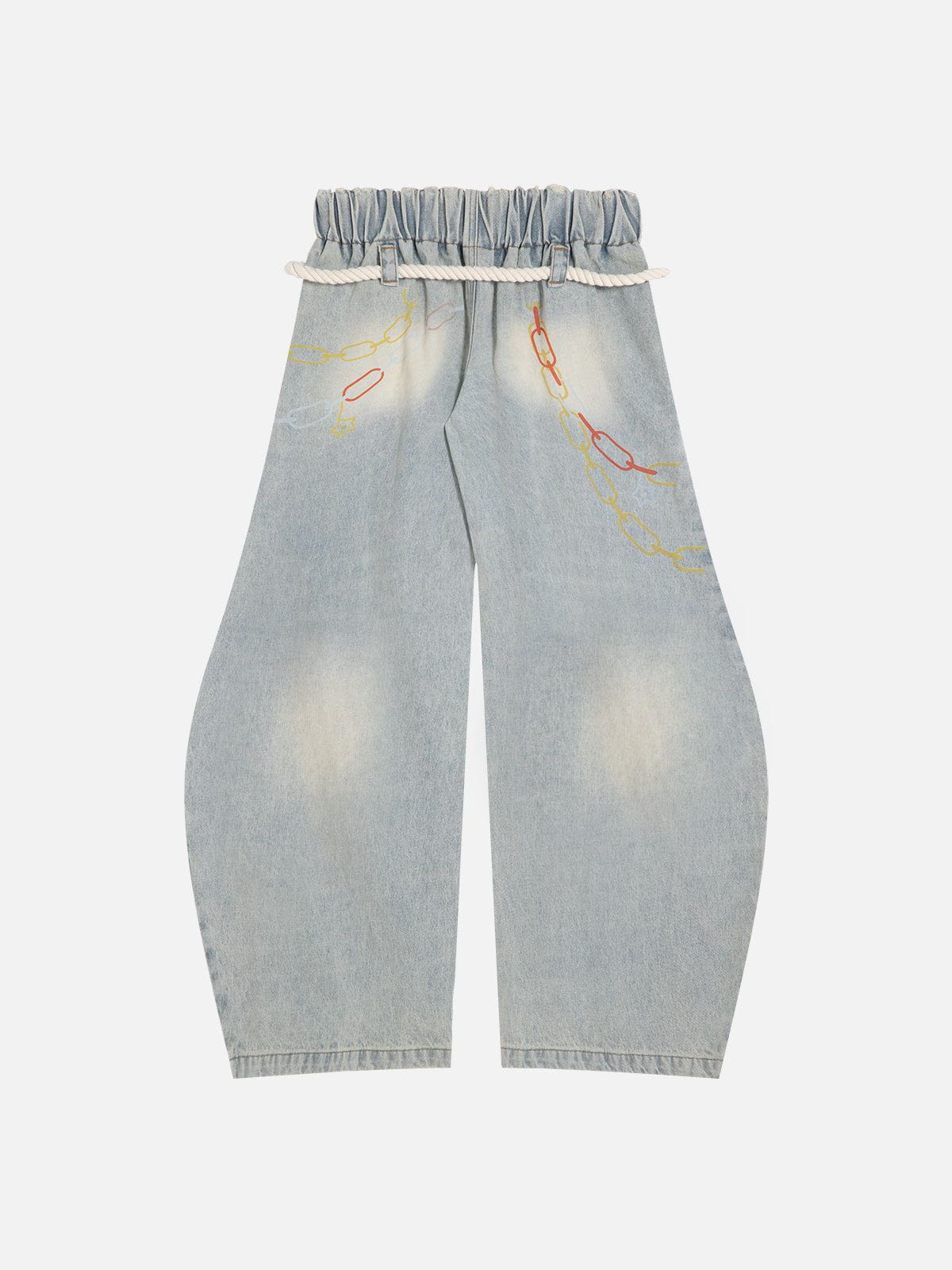 Aelfric Eden Cartoon Graphic Super Baggy Barrel Jeans-Limited Sale