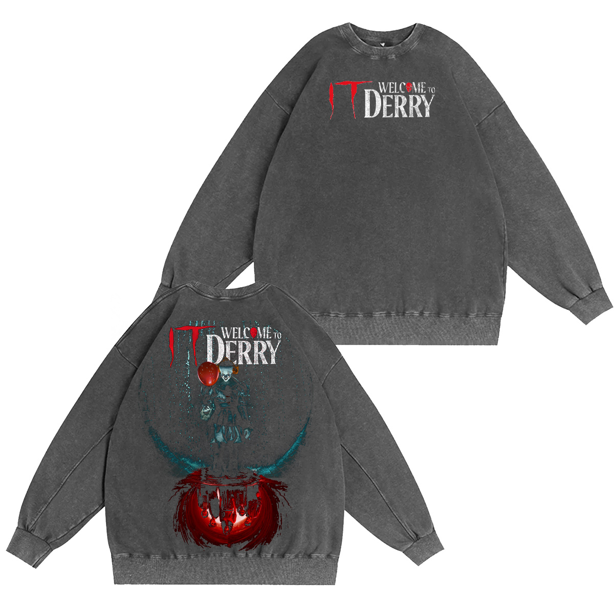 It: Welcome to Derry Vintage Washed T-shirt/Crewneck/Hoodie-Limited Sale