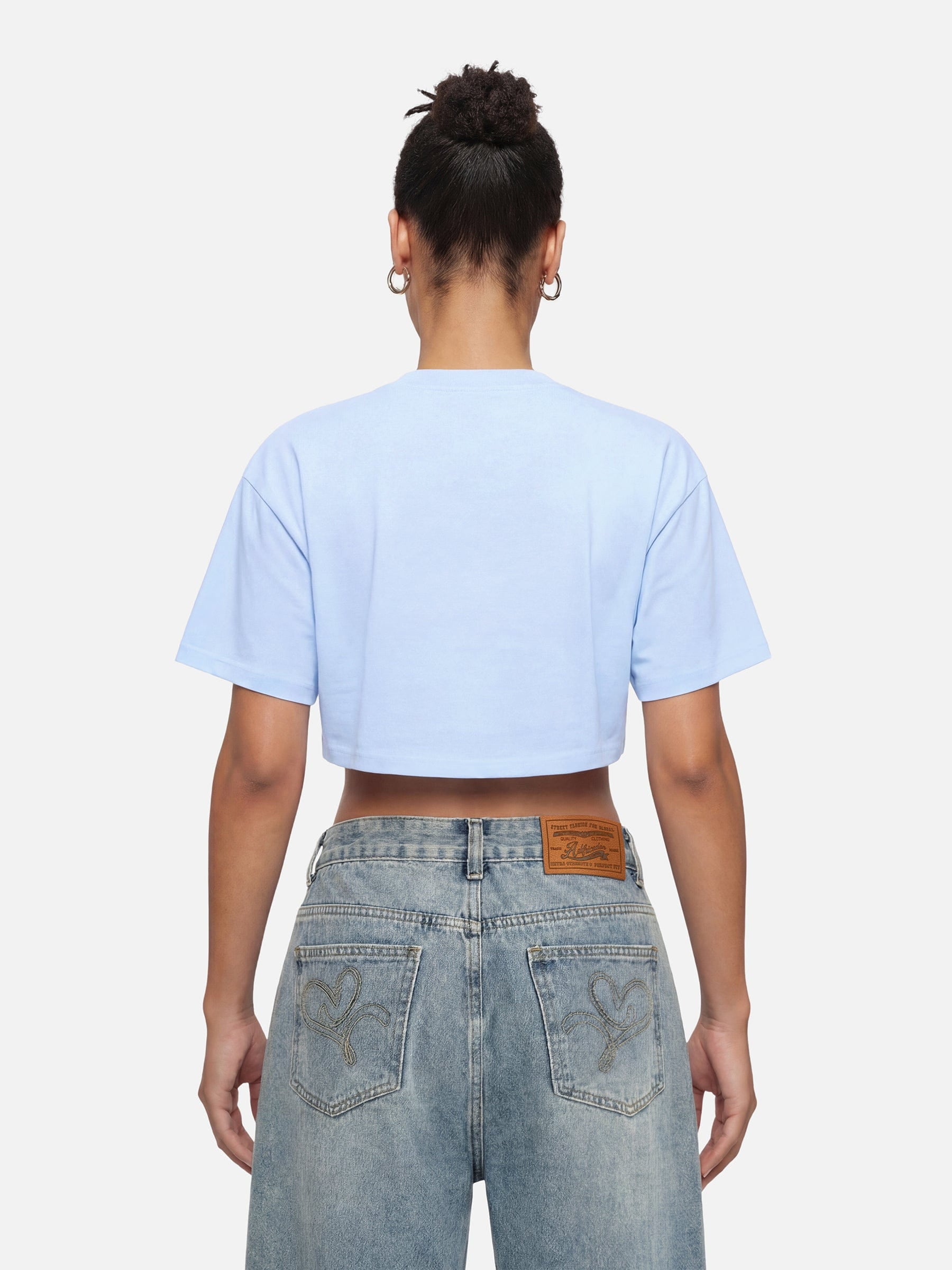 Aelfric Eden Cropped Plane Orange Graphic Tee-Limited Sale