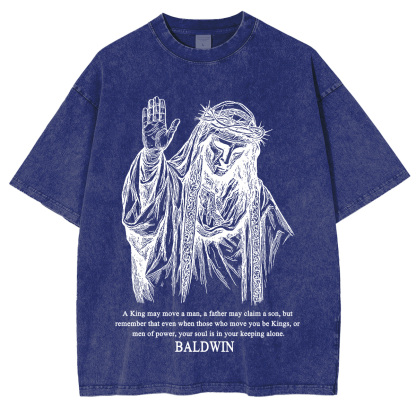 Baldwin IV never gave in to illness King of Jerusalem Washed Unisex T-Shirt-Limited Sale