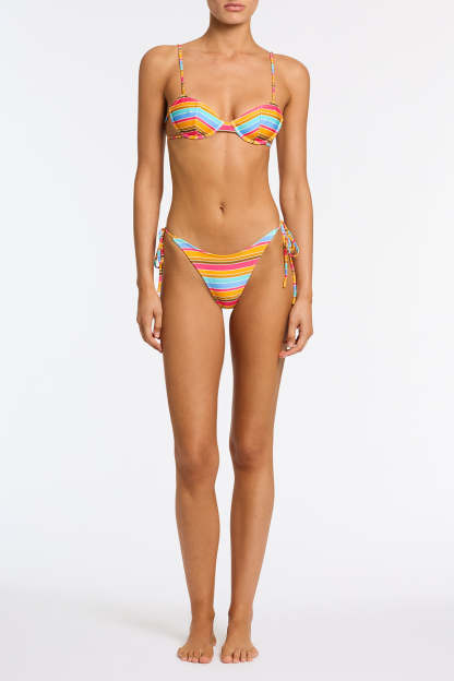 JARA - MELON STRIPE Balconette Bikini Set-Limited Sale