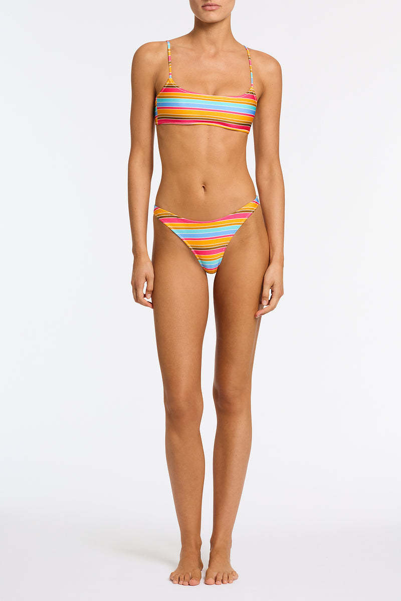 MICA - MELON STRIPE Scoop Bikini Set-Limited Sale