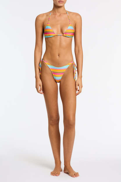VINCA - MELON STRIPE Triangle Bikini Set-Limited Sale