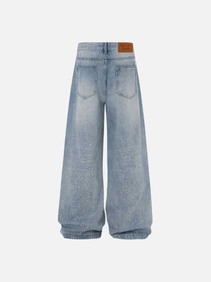 Aelfric Eden Rhinestone Baggy Jeans-Limited Sale