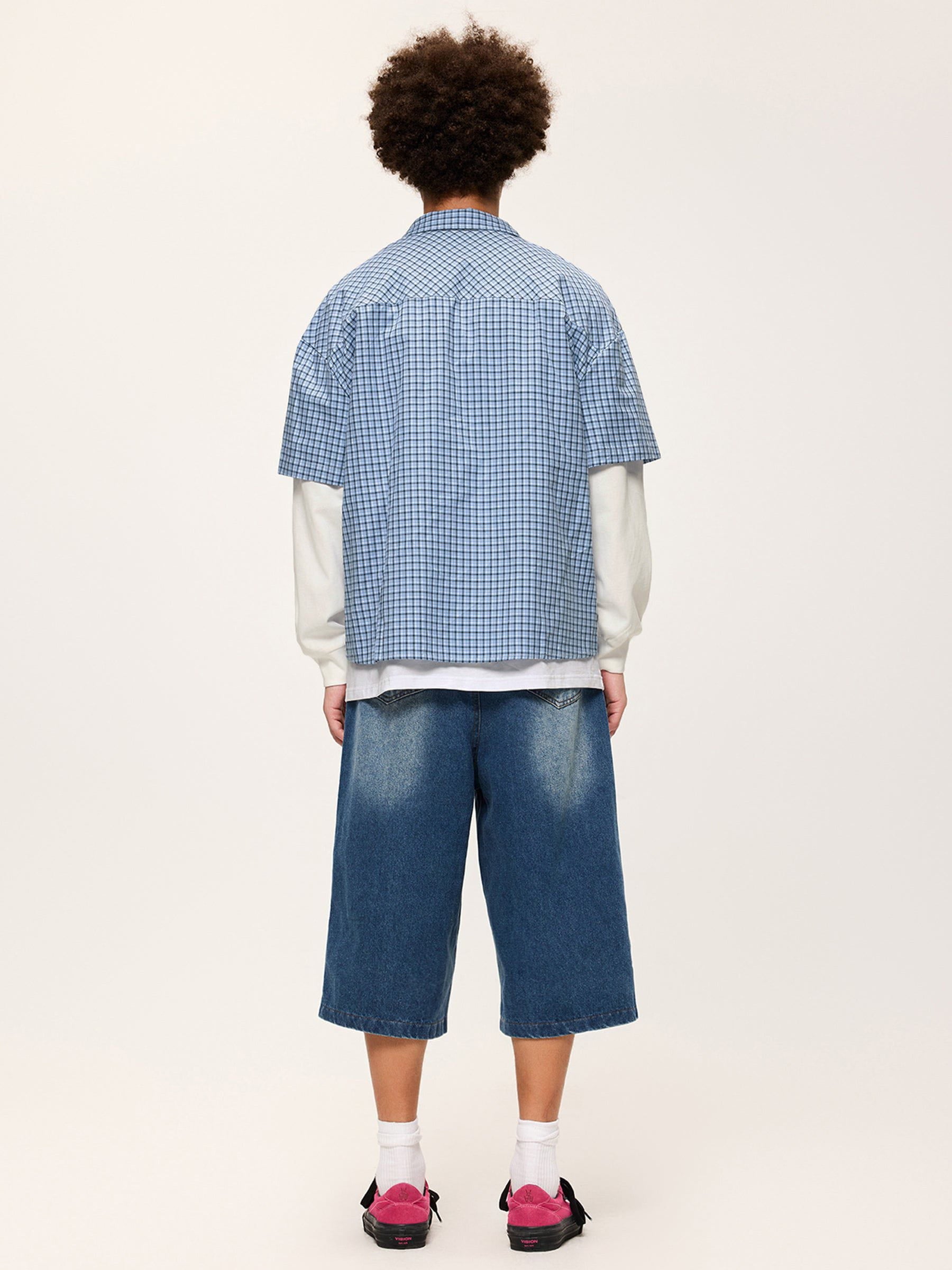 Aelfric Eden Plaid Layered Long Sleeve Shirt-Limited Sale