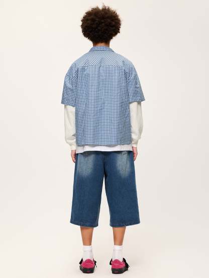 Aelfric Eden Plaid Layered Long Sleeve Shirt-Limited Sale