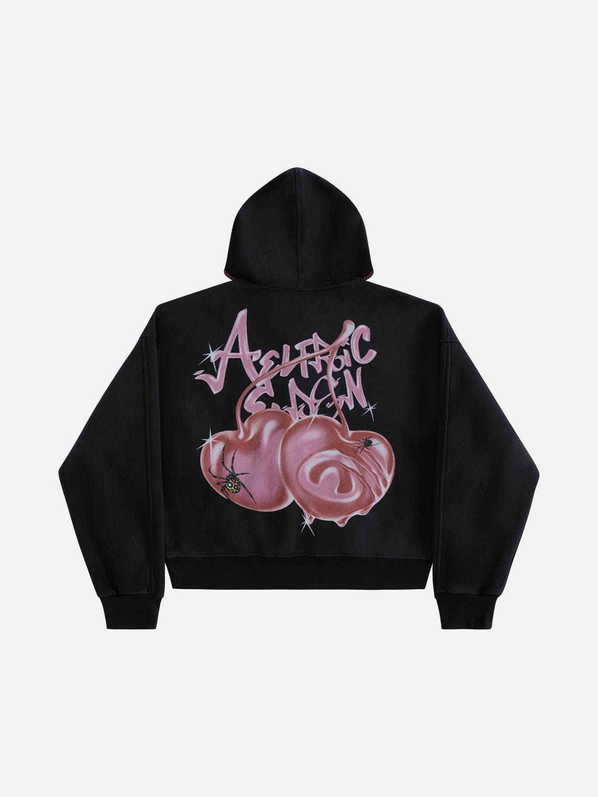 Aelfric Eden Boxy Spider Cherry Hoodie-Limited Sale