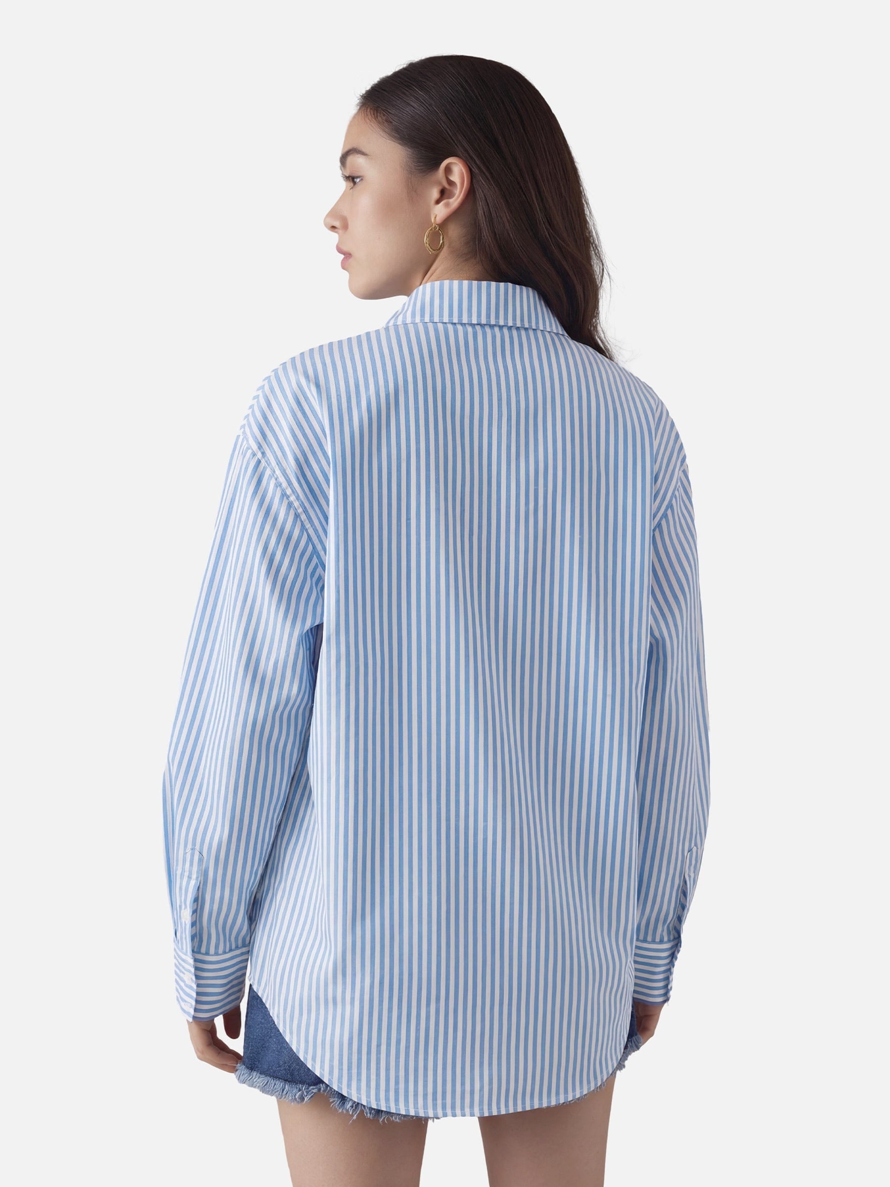 Aelfric Eden Necktie Graphic Stripe Long Sleeve Shirt-Limited Sale