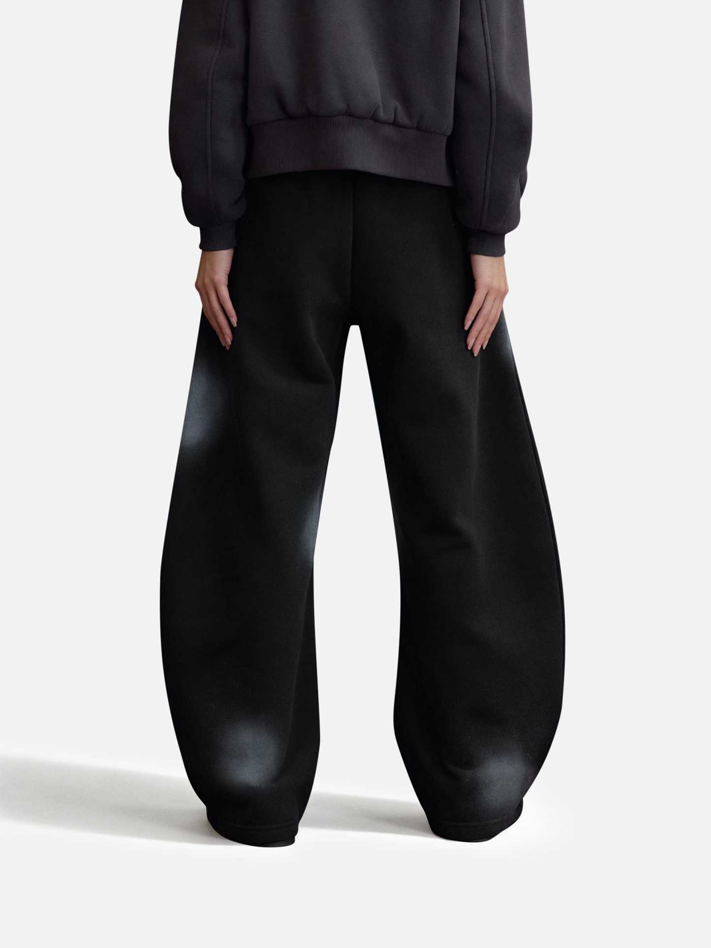 Aelfric Eden Racing Logo Patches Print Super Baggy Barrel Sweatpants-Limited Sale