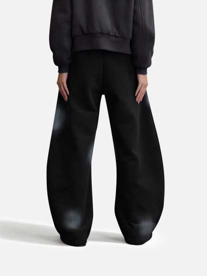 Aelfric Eden Racing Logo Patches Print Super Baggy Barrel Sweatpants-Limited Sale