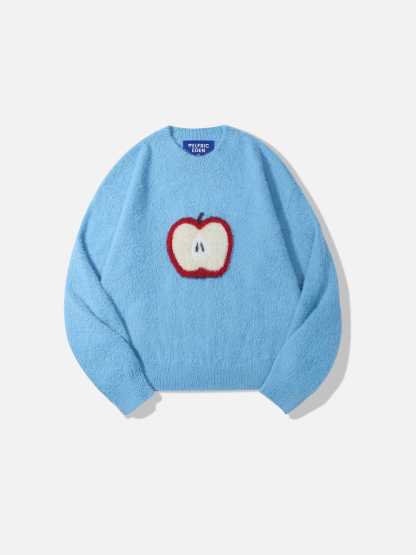 Aelfric Eden Apple Graphic Cropped Sweater-Limited Sale